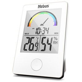 Mebus 11130 Thermo-Hygromètre blanc