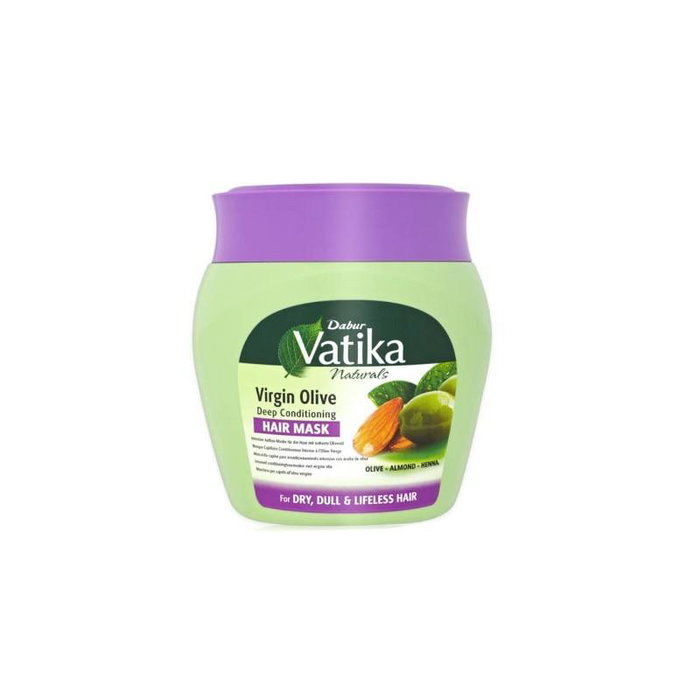 Vatika Masque Capillaire Nourrissant à l'Huile d'Olive Vierge - Conditionnement Profond pour Cheveux - 500 g Vatika Masque Capillaire Nourrissant à l'Huile d'Olive Vierge - Conditionnement Profond pour Cheveux - 500 g