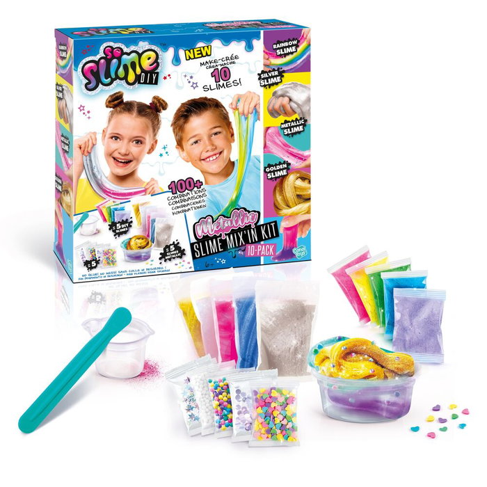 CANAL TOYS Mix'in Kit - Pack de 10 Slimes Multicolores