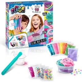 Canal Toys - Mix'in Kit - Pack de 10 Slimes Multicolores pour Enfant de 6 Ans et Plus - Coffret Créatif à Mélanger