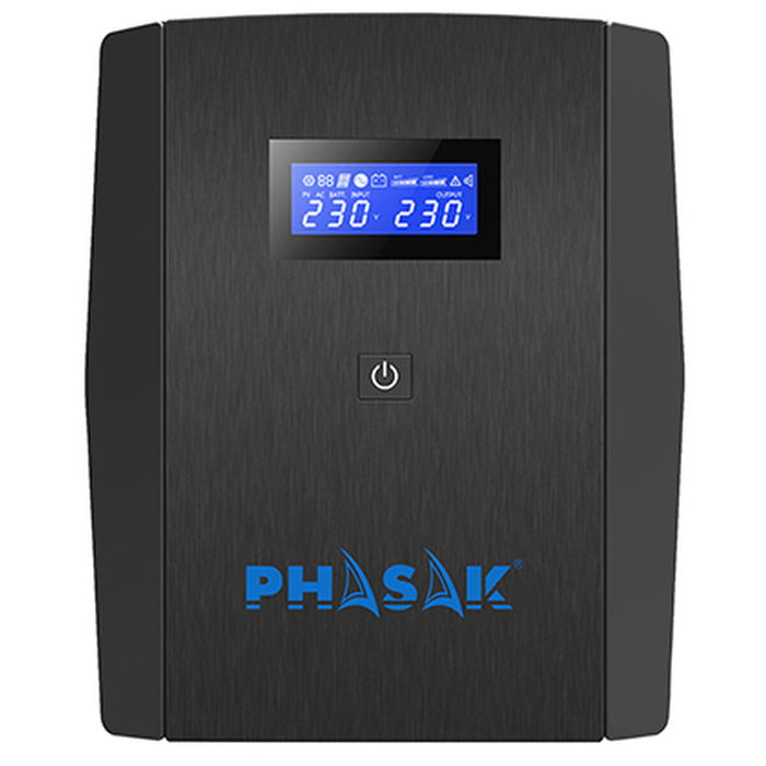 Système d'Alimentation Sans Interruption Interactif Phasak PH 7312 1260 VA Système d'Alimentation Sans Interruption Interactif Phasak PH 7312 1260 VA