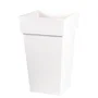 Eda Pot Toscane Carré Haut Polypropylène Blanc 39x39x65cm 62L