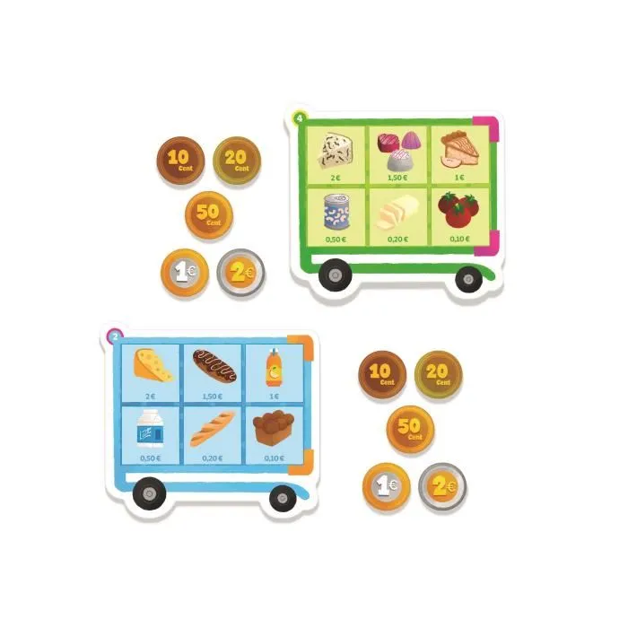 Clementoni - Jeu de Calcul et Argent pour Enfants, 2 Modes avec Plateau et Jetons, Apprendre à Compter en S'amusant Clementoni - Jeu de Calcul et Argent pour Enfants, 2 Modes avec Plateau et Jetons, Apprendre à Compter en S'amusant