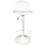 Home Deco Factory Tabouret de bar Isak blanc