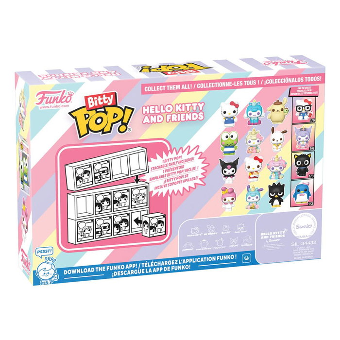 Funko Bitty POP! Hello Kitty and Friends Pack de 4 figurines Vinyle Série 1