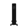 Edm Convecteur à air WiFi 2000W Noir, compatible Google Alexa, écran LED tactile, programmateur 24h, 50x22x54 cm