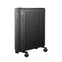 Edm Convecteur à air WiFi 2000W Noir, compatible Google Alexa, écran LED tactile, programmateur 24h, 50x22x54 cm