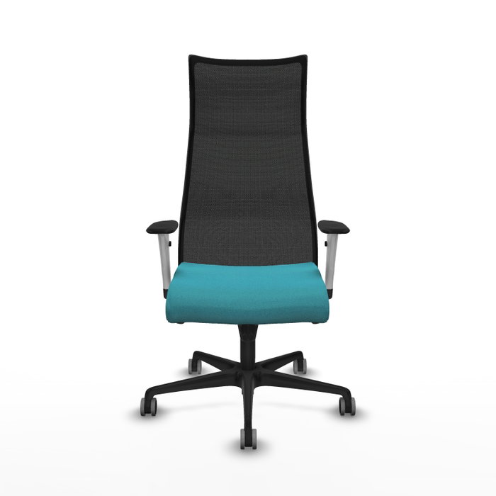 Piqueras y Crespo Chaise de Bureau Albacete Turquoise et Noir