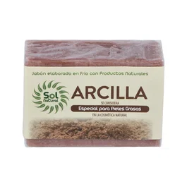 Solnatural Savon en Pain à l'Argile pour l'Acné 100g