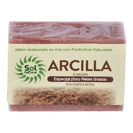 SOLNATURAL Savon en barre à l'argile acne 100gr.