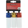 Powertrac 3 Douilles à choc 1/2" PRECISION STEEL - 17-19-21 mm