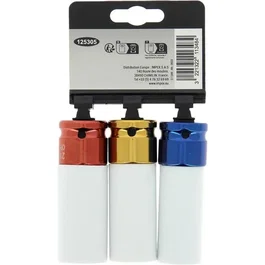 Powertrac 3 Douilles à choc 1/2" PRECISION STEEL - 17-19-21 mm