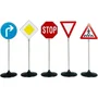 KLEIN - Set de 5 Panneaux de Signalisation Routière pour Enfant - Inclut Stop, Cédez-le-Passage, Modèle 2980, Hauteur 73 cm