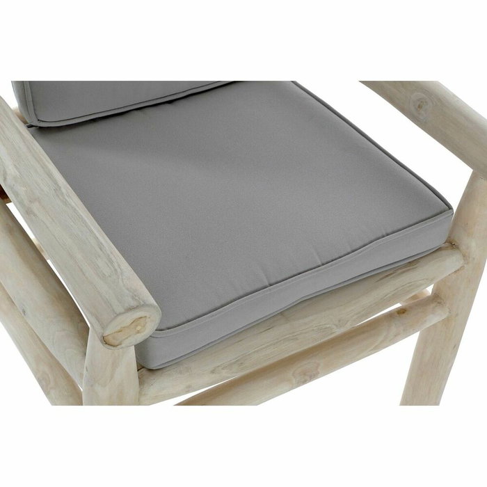 Chaise de jardin DKD Home Decor Naturel Gris clair Teck 65 x 80 x 92 cm Chaise de jardin DKD Home Decor Naturel Gris clair Teck 65 x 80 x 92 cm