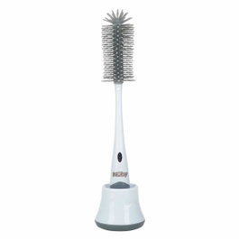 Nuby Brosse de Nettoyage 2 en 1 pour Biberon et Tétine avec Support