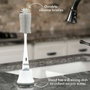 Nuby Brosse de Nettoyage 2 en 1 pour Biberon et Tétine avec Support