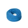 Câble électrique textile tressé 2x0,75 x 1M Turquoise