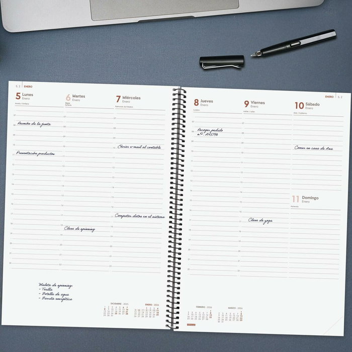 Finocam Agenda OPAQUE Noir A4 2026