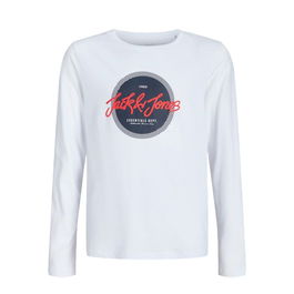 T-shirt à Manches Longues Enfant Jack & Jones Jjurban Ls Crew Neck Blanc 8-9 Ans