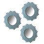 Miroir mural Bleu 25 x 1,5 x 25 cm (3 Unités)