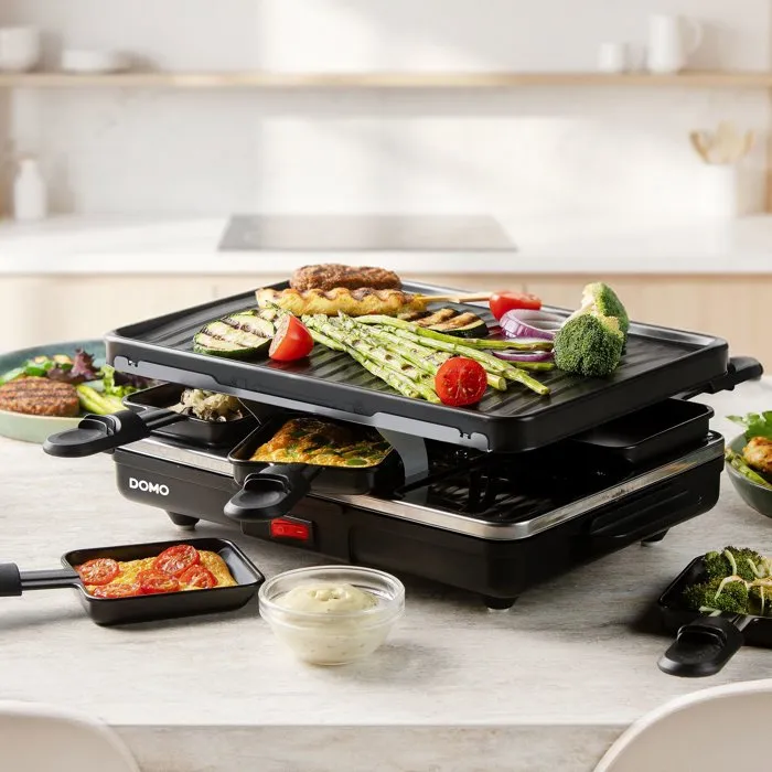 Domo DO9312G Raclette gril pour 6 personnes Domo DO9312G Raclette gril pour 6 personnes