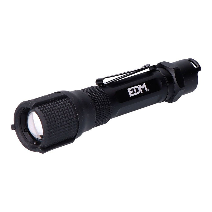 Edm Lampe torche LED tactique Wolf X1 rechargeable 550 lm / 200 lm IP67 Ø3,2 x 13,9 cm