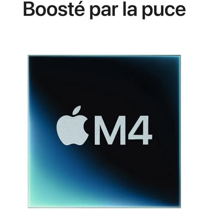 Apple Mac mini (2024) Puce M4 24 Go RAM 512 Go SSD CPU 10 coeurs GPU 10 coeurs Argent