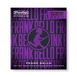 Dunlopst Frank Bello Hybrid 45-105 - Jeu de cordes de basse électrique signature Frank Bello