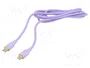 GEMBIRD Câble Cablexpert USB 2.0 avec prises Apple Lightning et USB C, 1,5m, violet