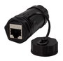 LOGON PROFESSIONAL TWPGLAND84 - Coupleur de traversée IP68 Cat.6A 2x RJ45 pour usage extérieur/industriel avec presse-étoupe