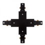 X Connector Connecteur Biphasé Noir pour Projecteur LED sur Rail