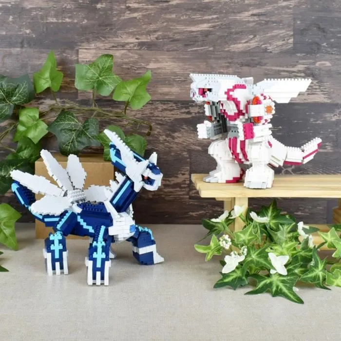 Bandai Nanoblock - Kit de Construction - Figurine Pokémon Palkia - 1050 Pièces - Jouet Créatif pour Enfants à Partir de 12 Ans