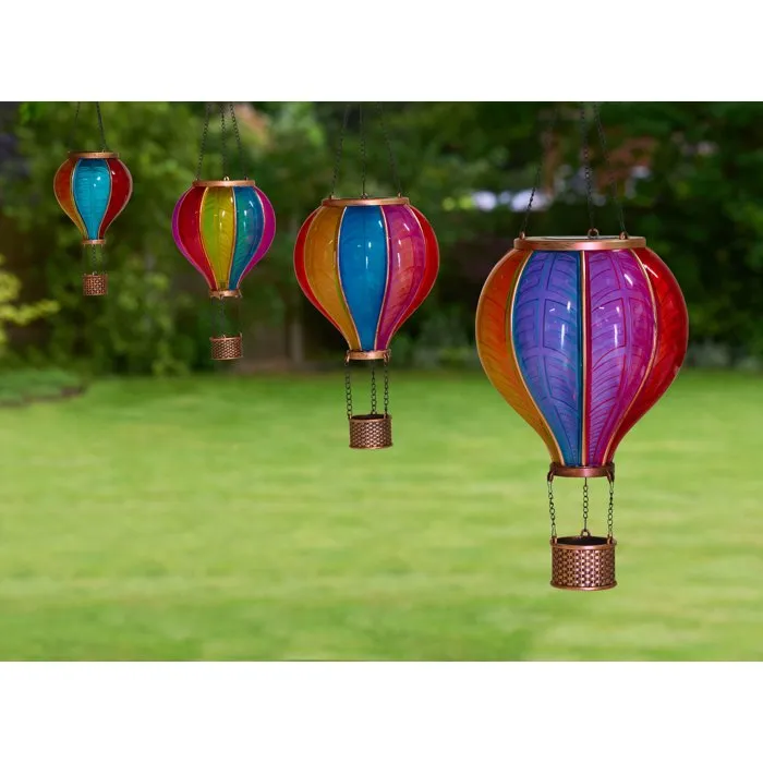 SMART SOLAR Lanterne solaire effet flamme CoolFlame - Montgolfière Rainbow Mini