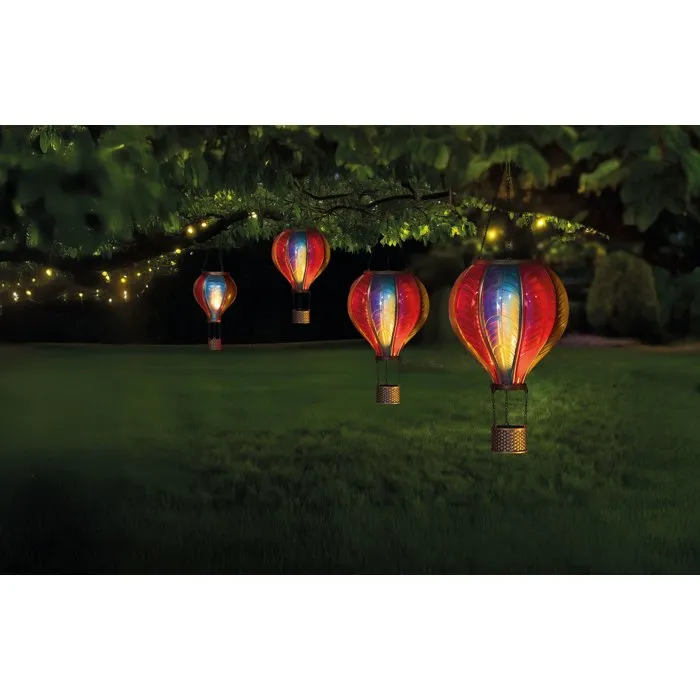 SMART SOLAR Lanterne solaire effet flamme CoolFlame - Montgolfière Rainbow Mini