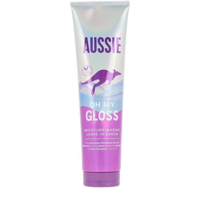 Aussie Oh My Gloss - Sérum hydratant sans rinçage pour cheveux brillants et doux, 160 ml