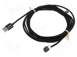 LOGILINK Câble USB 2.0 USB A vers USB C angulaire 3m noir 60W