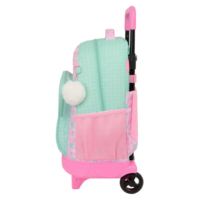 Cartable à roulettes Glow Lab Amazing Vert Rose 33 x 45 x 22 cm