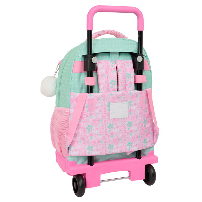 Cartable à roulettes Glow Lab Amazing Vert Rose 33 x 45 x 22 cm