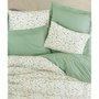 BigBuy Home Parure de couette en coton renforcé Vert, 220 x 240 cm