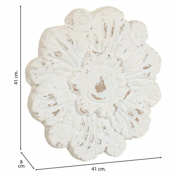 Décoration murale Alexandra House Living Blanc Oxyde de magnésium 8 x 41 x 41 cm