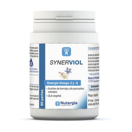 Nutergia Synerviol Synergie d'Oméga 3 et 6, 60 perles