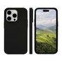 dbramante1928 Monaco - Coque Silicone Recyclé MagSafe pour iPhone 15 Pro - Protection Impact 3 Couches - Finition Noir Nuit