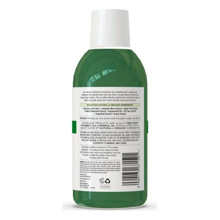 Dr. Organic Bain de Bouche Aloe Vera 500 ml