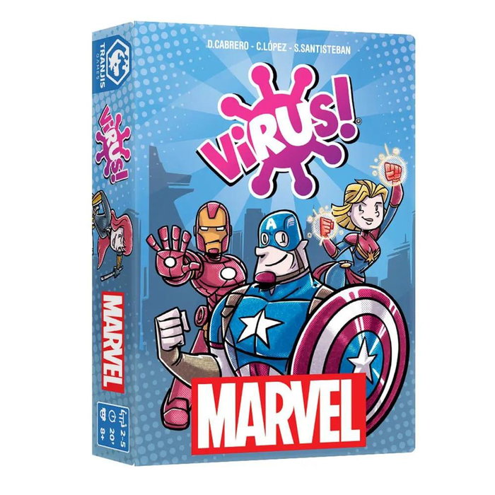 Tranjis Games SL – Jeu de cartes Virus Marvel, jeu de société compétitif pour 2 à 5 joueurs dès 20 min Tranjis Games SL – Jeu de cartes Virus Marvel, jeu de société compétitif pour 2 à 5 joueurs dès 20 min