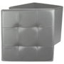 Home Deco Factory CAJA-PUF PLEGABLE GRIS