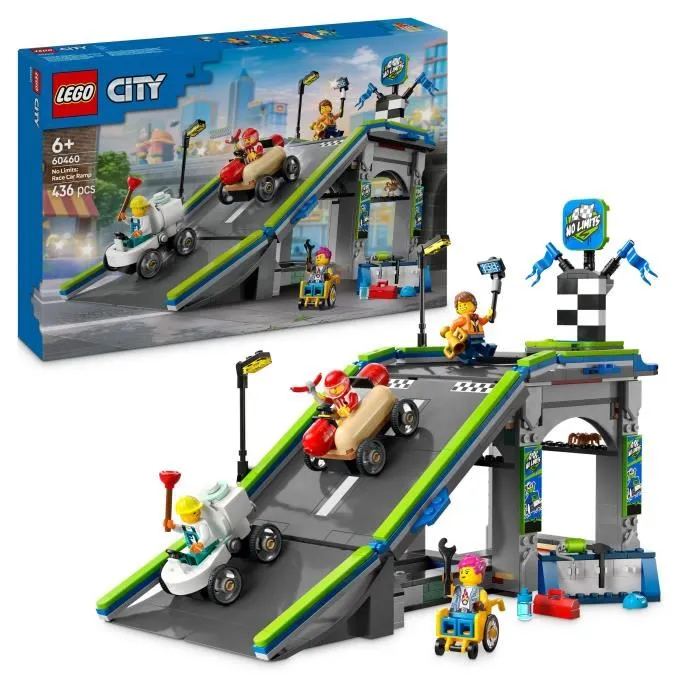 LEGO City 60460 Zero Limits: Race Car Ramp Jeu de construction pour enfants dès 6 ans LEGO City 60460 Zero Limits: Race Car Ramp Jeu de construction pour enfants dès 6 ans