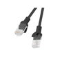 LANBERG Cordon de raccordement Cat 6 U/UTP, RJ45, 0,5m, noir