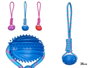 MASCOW Balle en silicone avec corde 35 cm Assortiment de couleurs