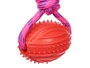 MASCOW Balle en silicone avec corde 35 cm Assortiment de couleurs