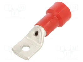BM GROUP Connecteur à anneau tubulaire isolé rouge M10